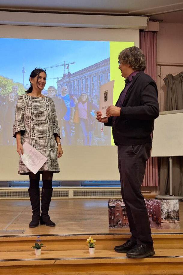 Henriette Harms und Prof Ludger Pesch